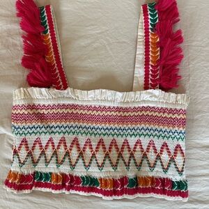 Tularosa Multicolor Embroidered Top